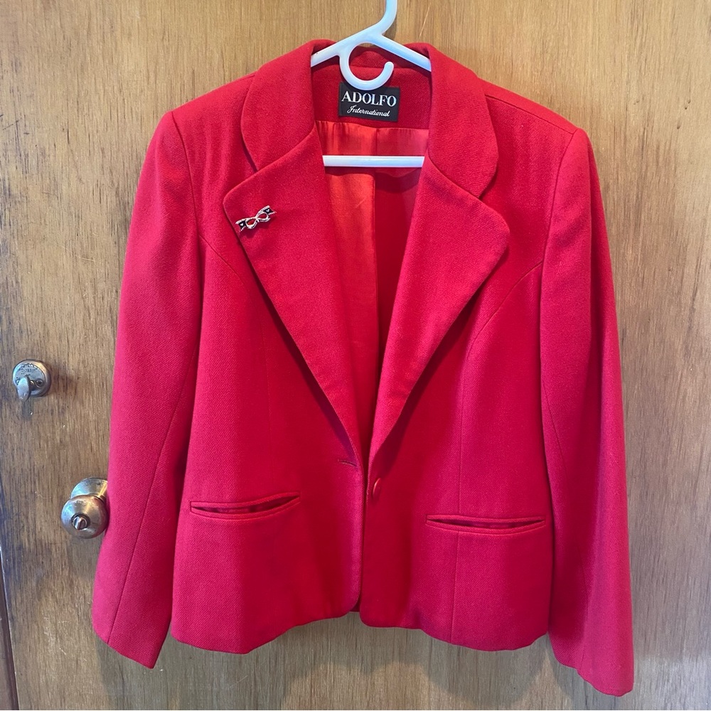 Red work blazer size small women’s